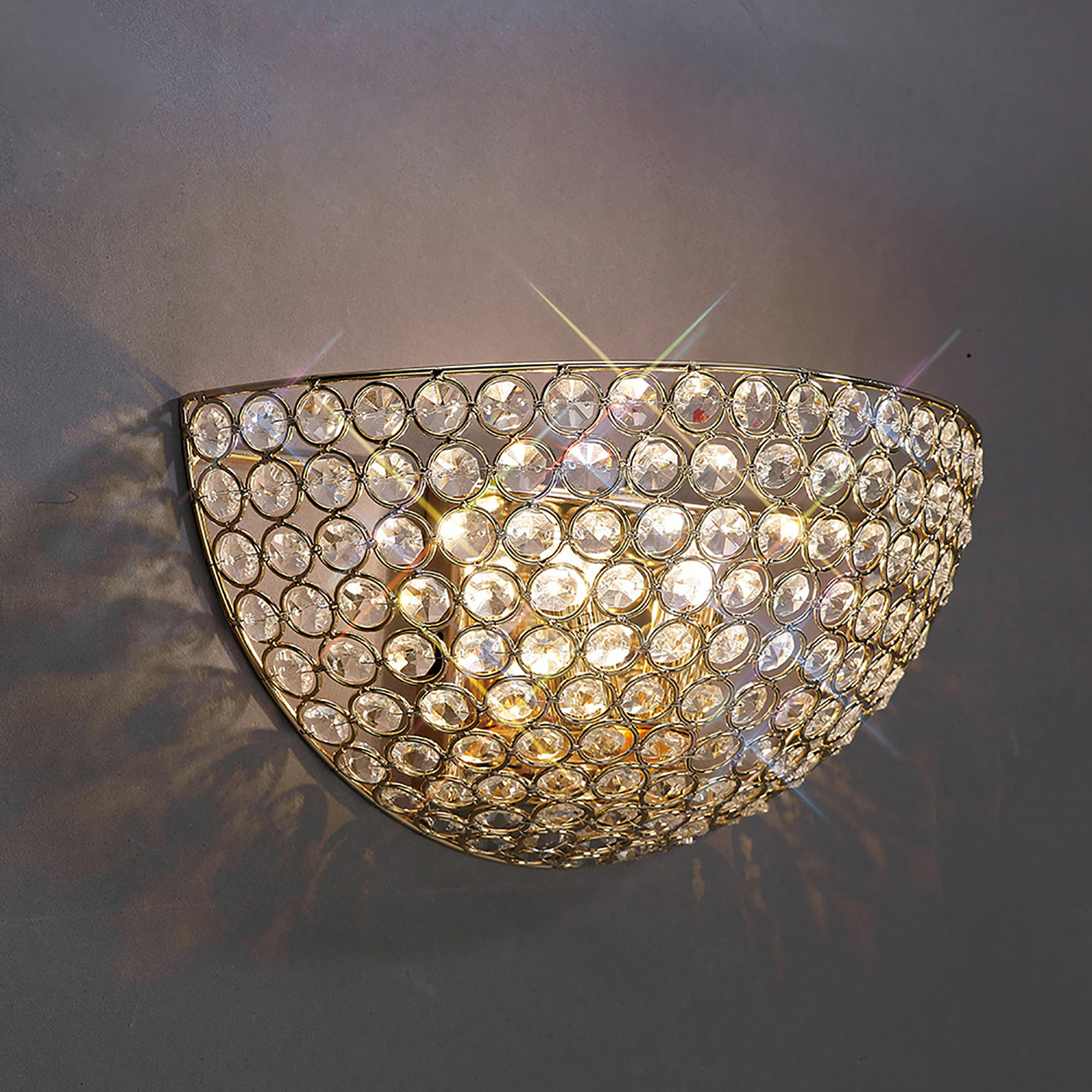 IL30758  Ava Crystal Wall Lamp 2 Light
